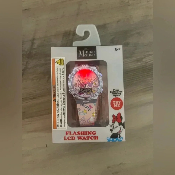 Disney Minnie Mouse&Daisy Unisex Child LCD Watch, Printed Silicone Strap,NWT - Picture 6 of 6